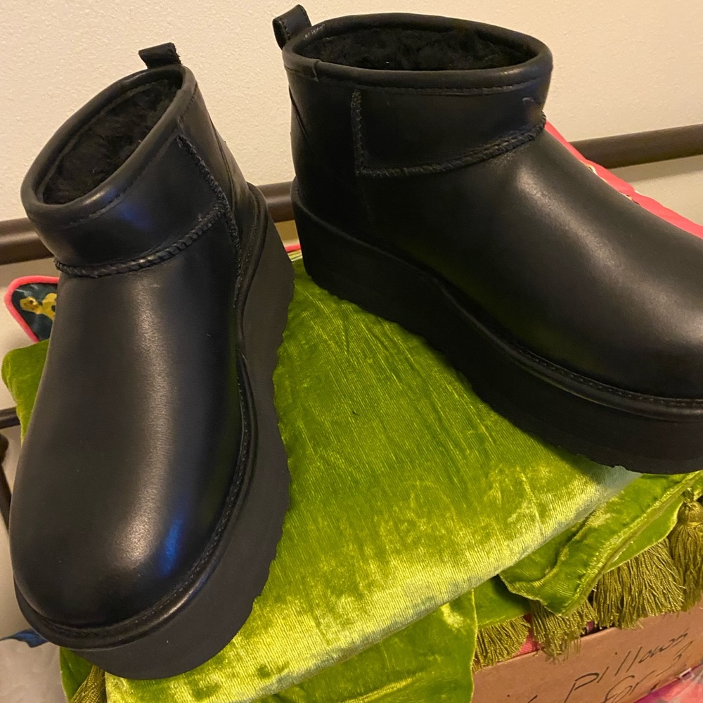 UGG Black Platform Winter Boots